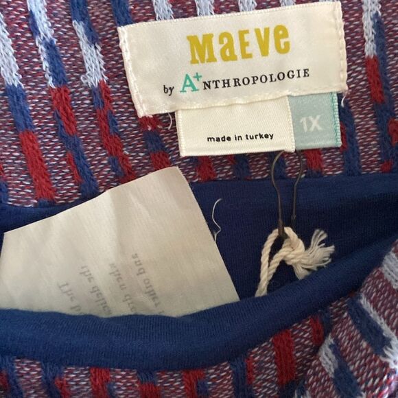 Anthropologie Maeve Carolina Bohochic Grandpacore Knit Pencil Asymmetrical Skirt - Picture 9 of 12